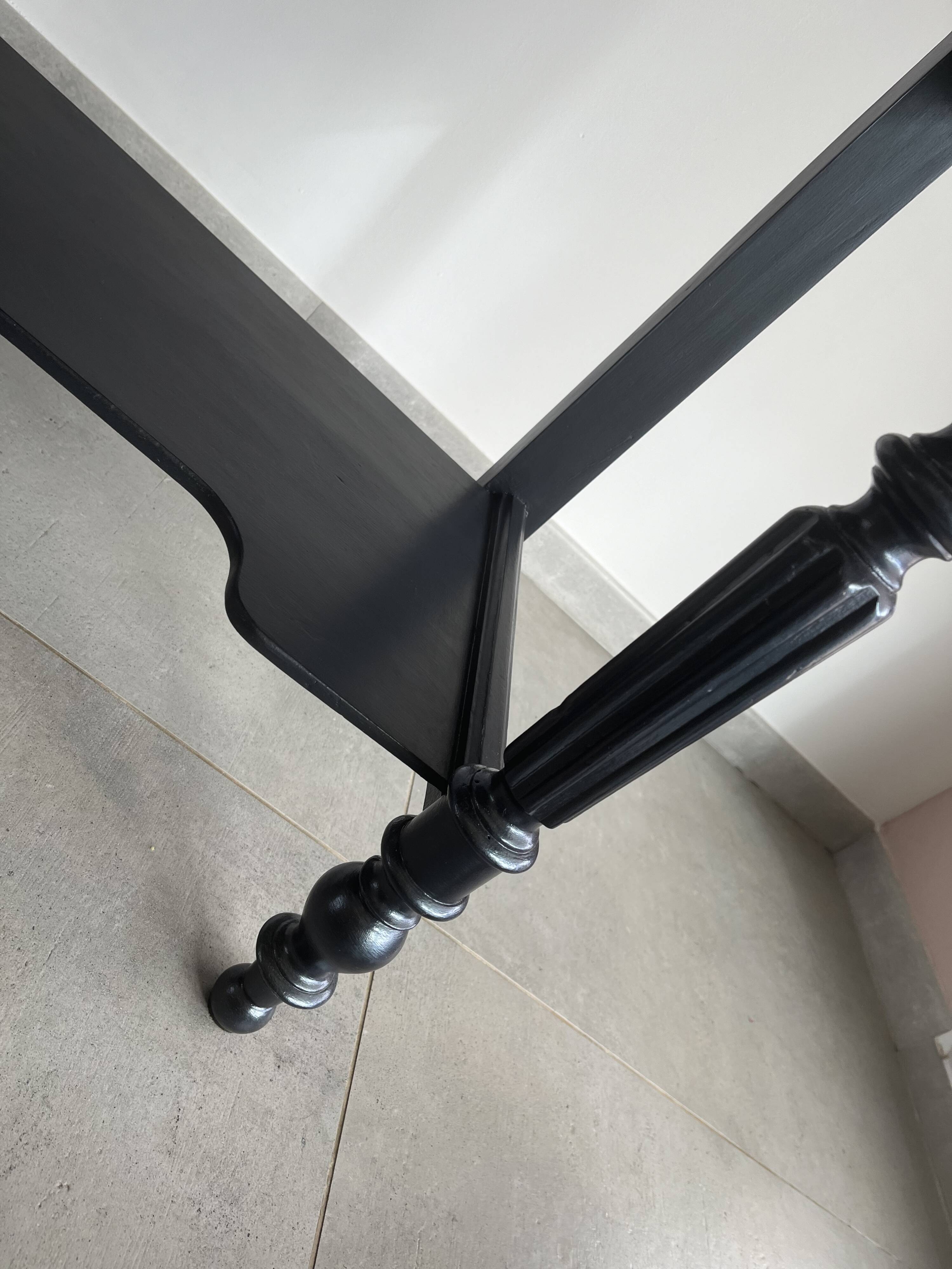 Old console with marble