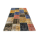 Distressed vintage turkish patchwork rug 250x167 cm wool large