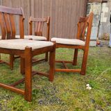Set of 4 Scandinavian style chairs 1960