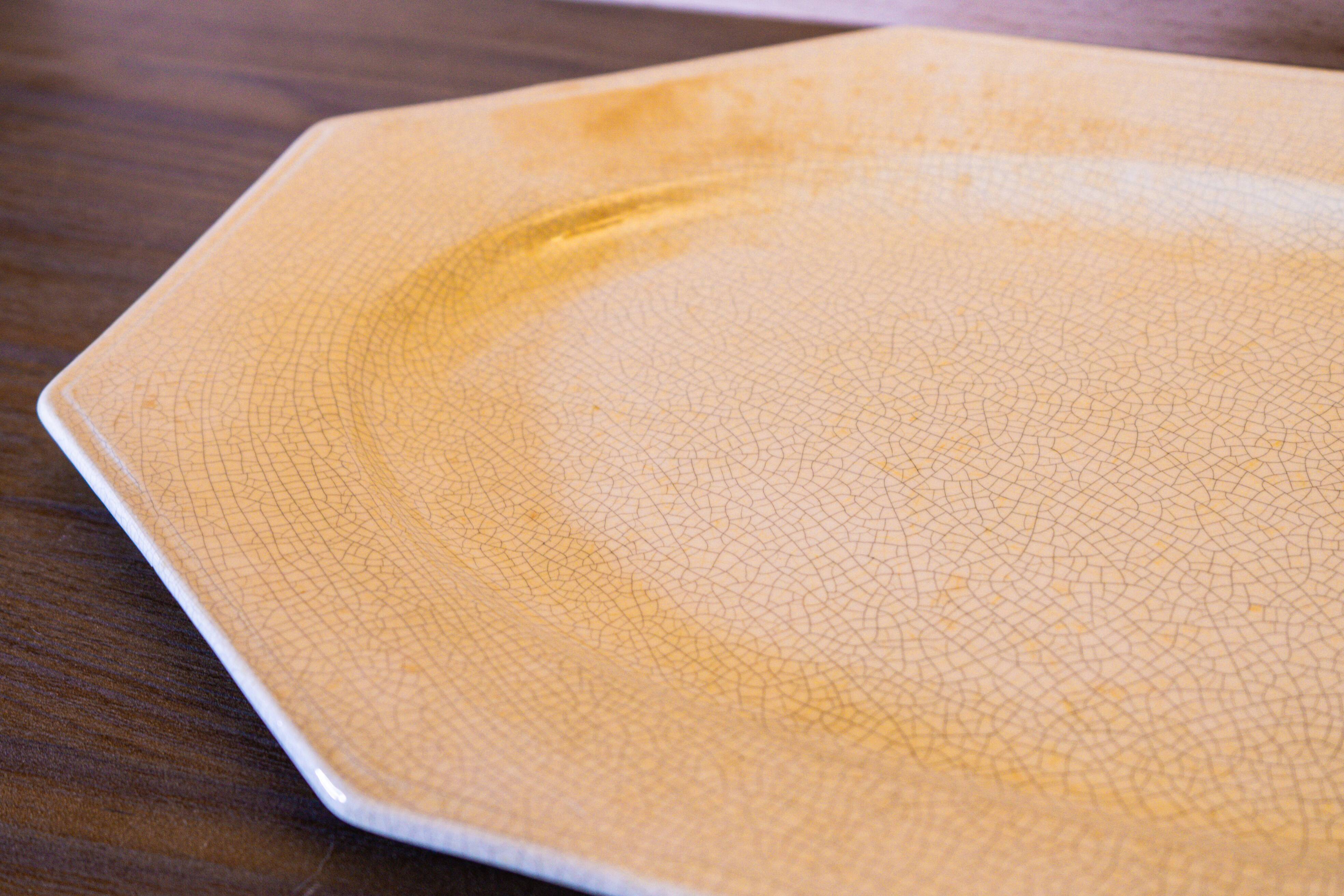 Large white dish in Charolles earthenware