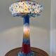XL glass mushroom lamp