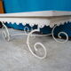 Table basse fer forgé plateau bois