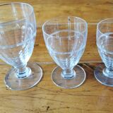Service de 18 verres en cristal