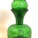 Carafe with stopper Empoli green 1970s Height 27 cm