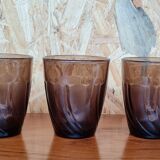 Set of 5 duralex water glasses