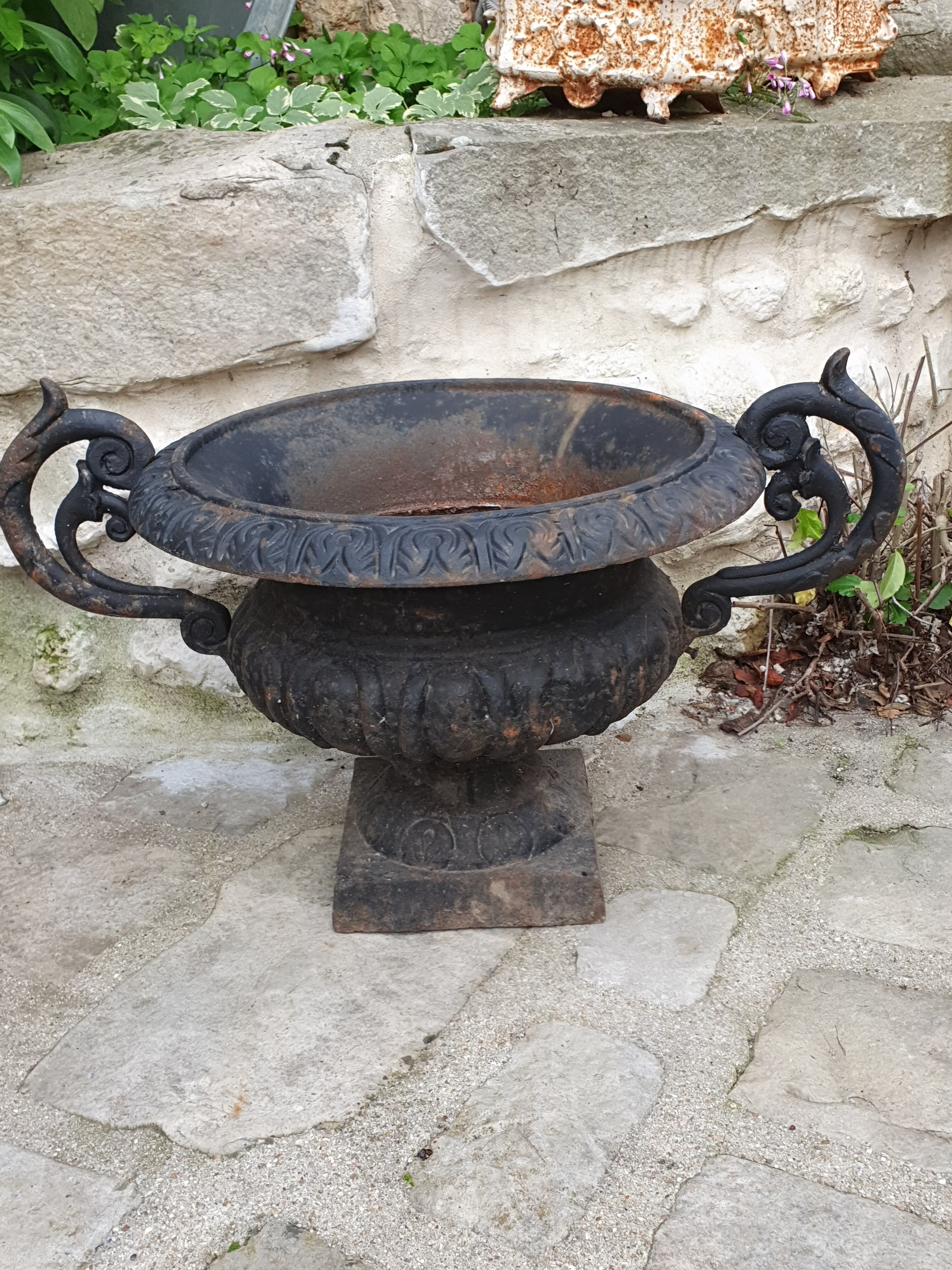 Pair of cast iron medicis