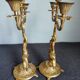 Set of two vintage jumper candlesticks