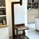 Guillerme and Chambron luminaire 1960 solid oak