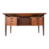 Rosewood Desk By Gunnar Nielsen For Tibergaard, 1960s.