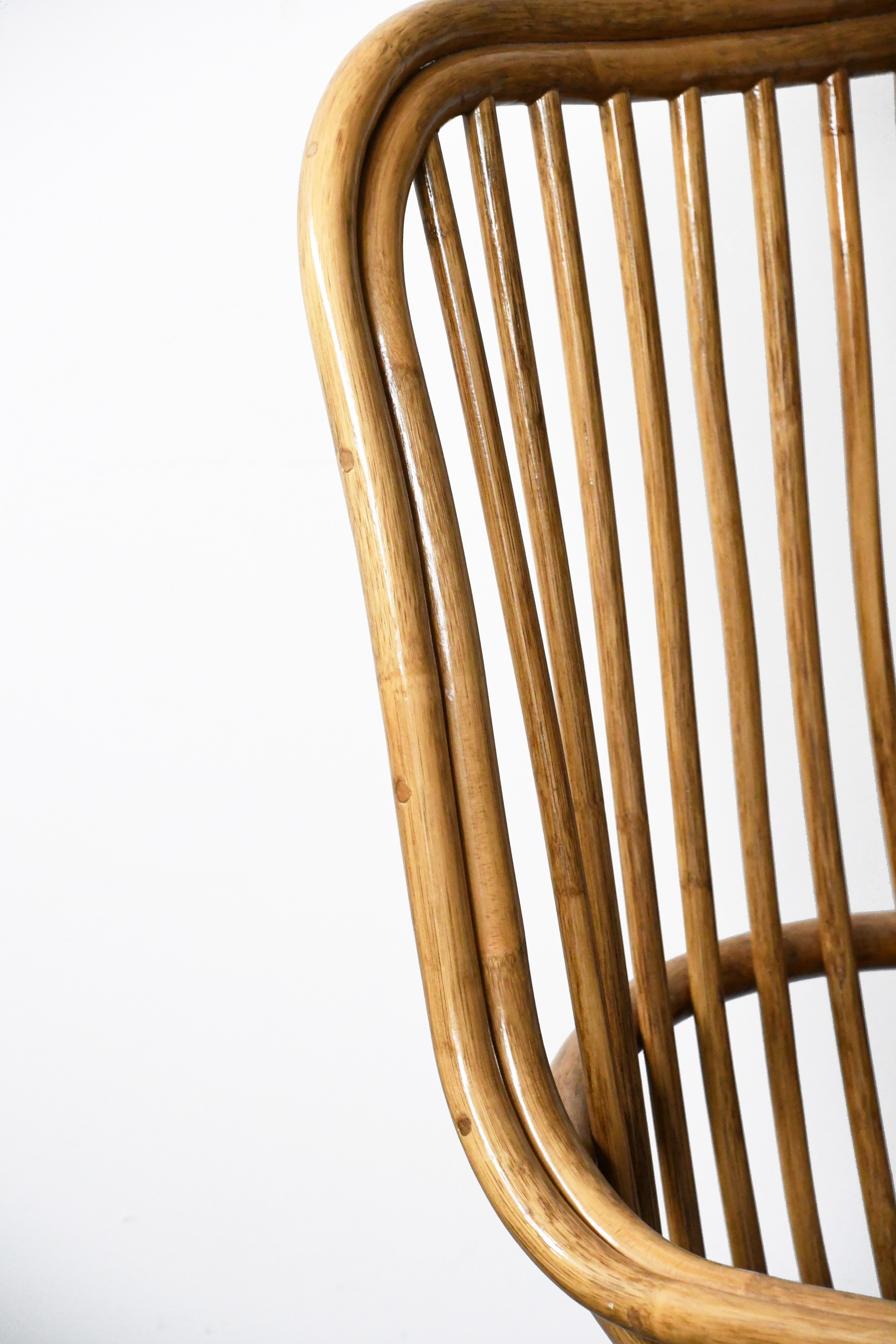 Bamboo rattan armchair