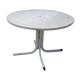 Round marble garden table