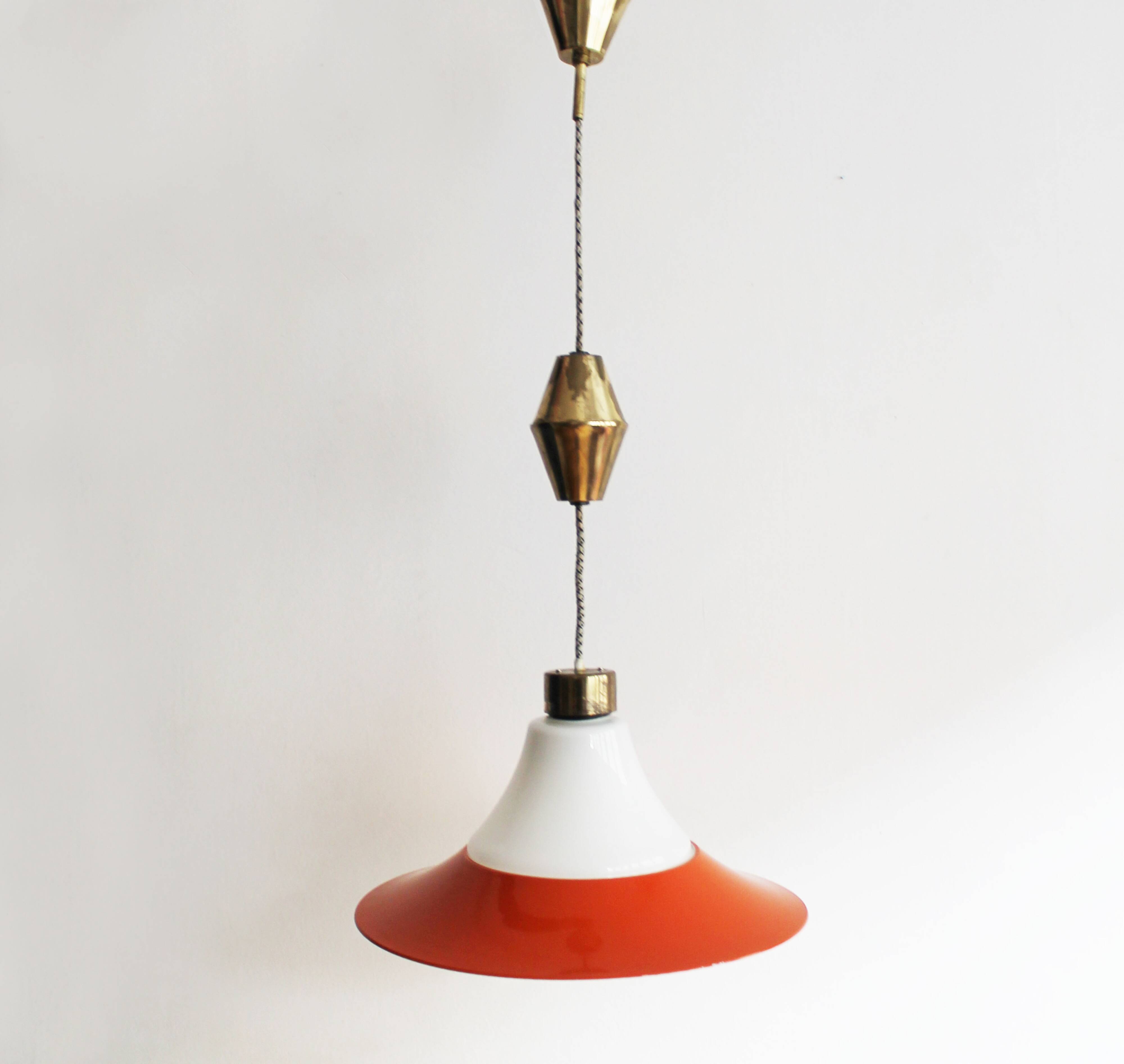 Vintage 1960s Adjustable Ceiling Lamp