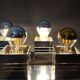 Pair of Spage Age 1970 chrome wall lights.