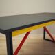 Acacia desk, Italian design, 1980s, production: Italy