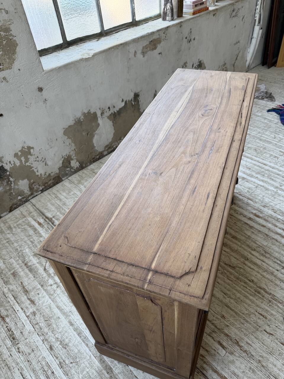 Grainetier meuble de métier en noyer 1950
