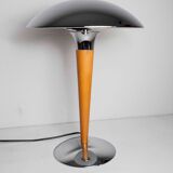 Liner lamp 1980 wood and chrome