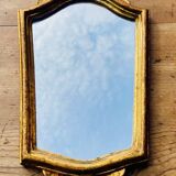 Small antique baroque mirror