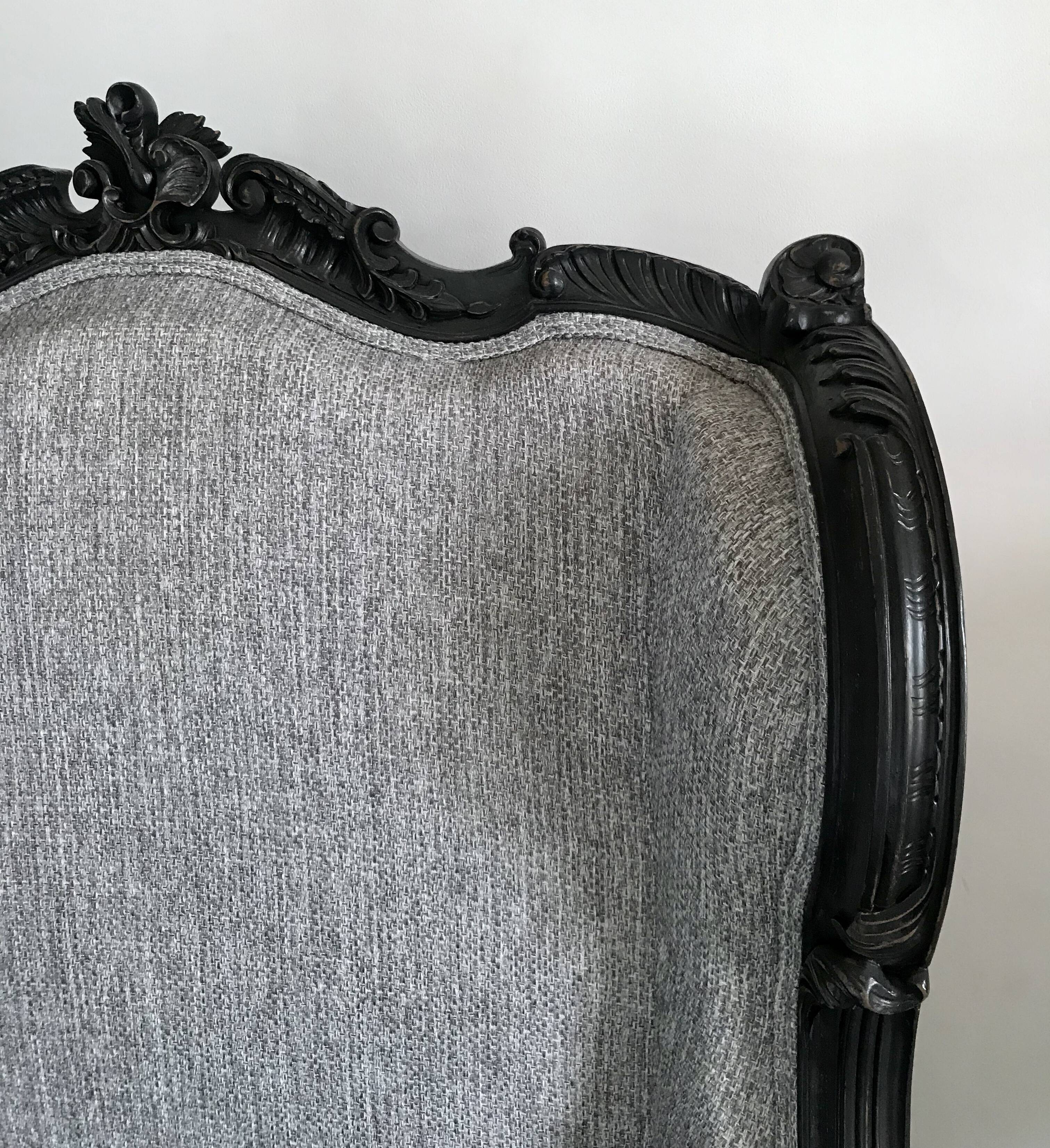 2 shepherdess armchairs with old ears nineteenth fully restored