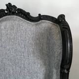 2 shepherdess armchairs with old ears nineteenth fully restored