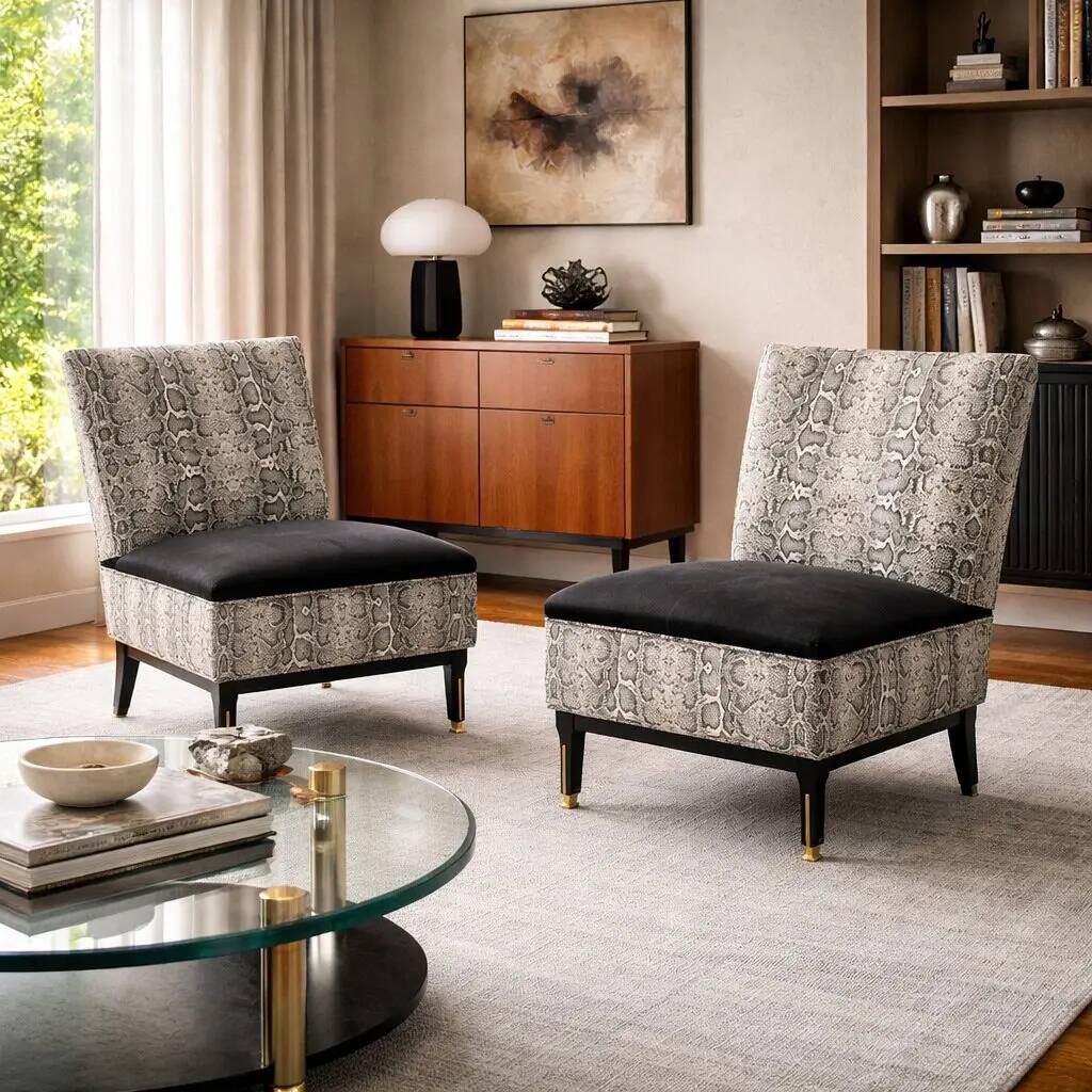 Vintage Jungle collection armchairs in velvet and foam, Italy 1950s-1960s.
