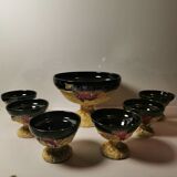 Fruit Salad, Punch or Sangria Service in Vallauris Fat Lava/Lave ceramic