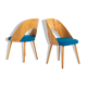 Pair of restored chairs by Antonin Suman, ONV Pisek, 1960s
