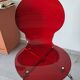 Vintage red plexi and chrome chair