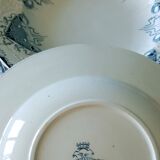 LONGWY set of 4 hollow plates Byzantine style