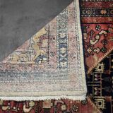 Vintage Hand-Woven Oriental Middle Eastern Zanjan Hamadan Rug, 1960s