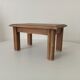 Small vintage oak plant stand stool