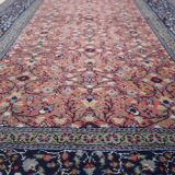 Handmade vintage Indian Agra rug 121cm x 183cm 1960s