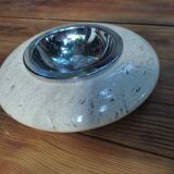 Empty travertine pocket