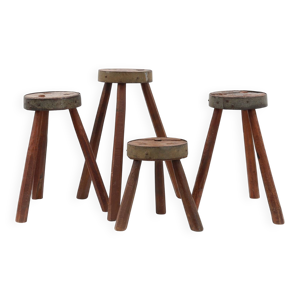 4 tabourets tripodes