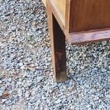 Vintage gold oak row feet compass from the 50s