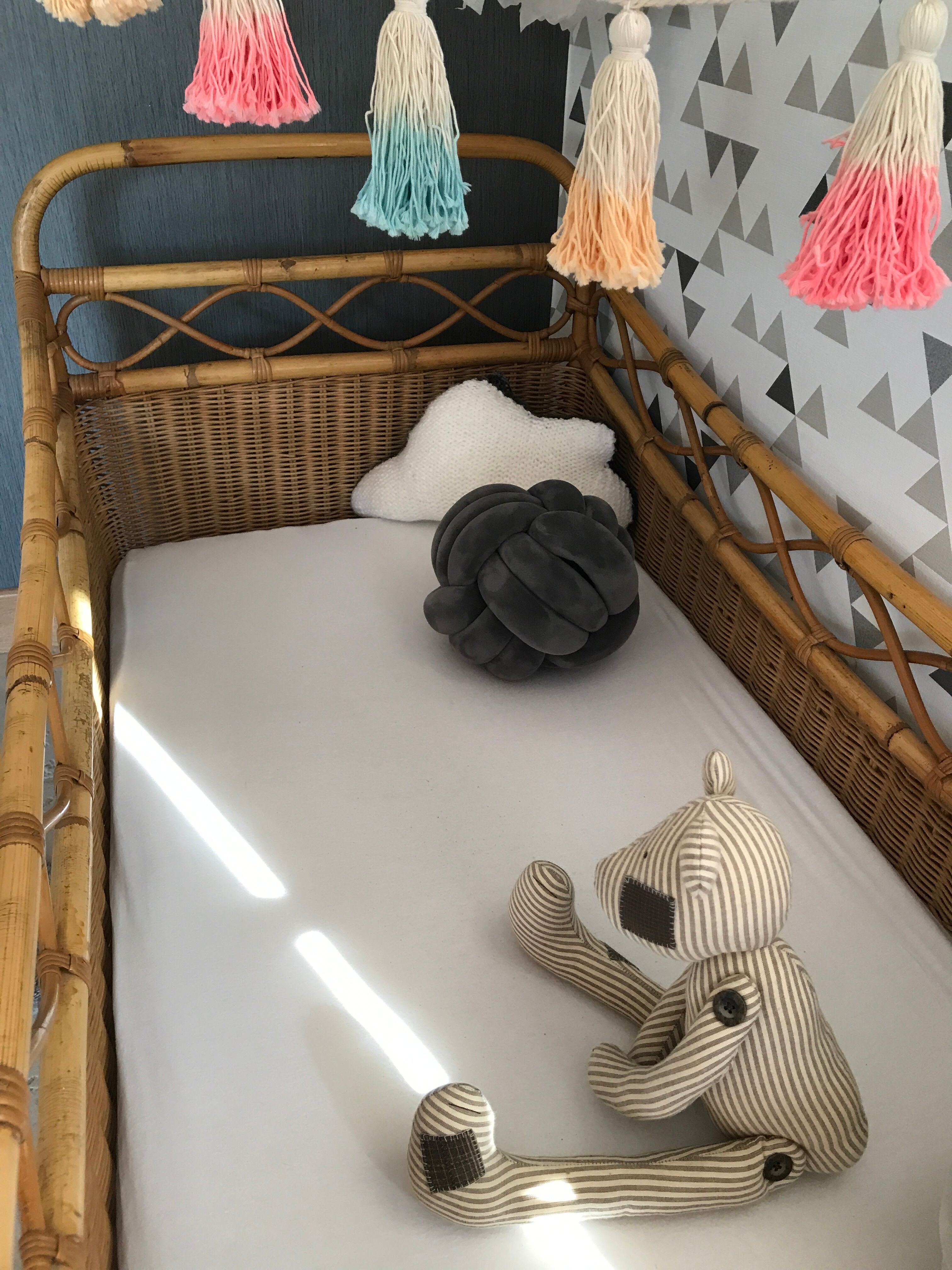 Baby rattan bed