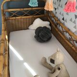 Baby rattan bed