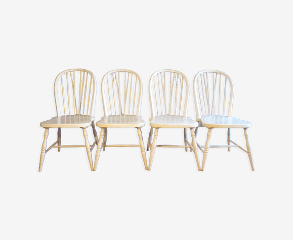 Suite 4 chaises windsor scandinaves
