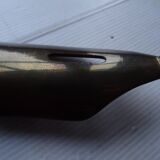 Empty feather holder bronze office pocket representing a pen feather
