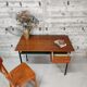 Bureau en bois et metal