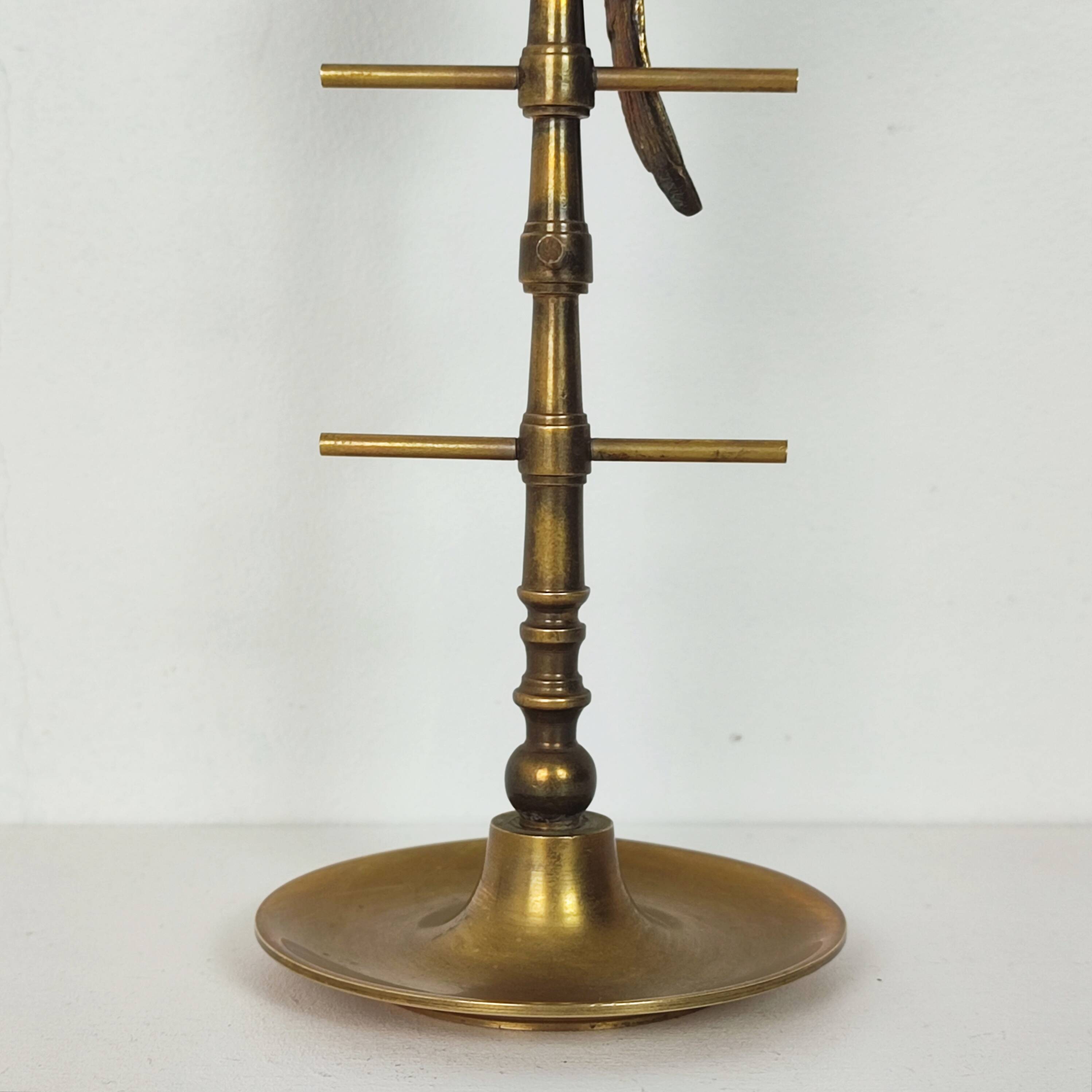 Porte bijoux "perroquet" bronze