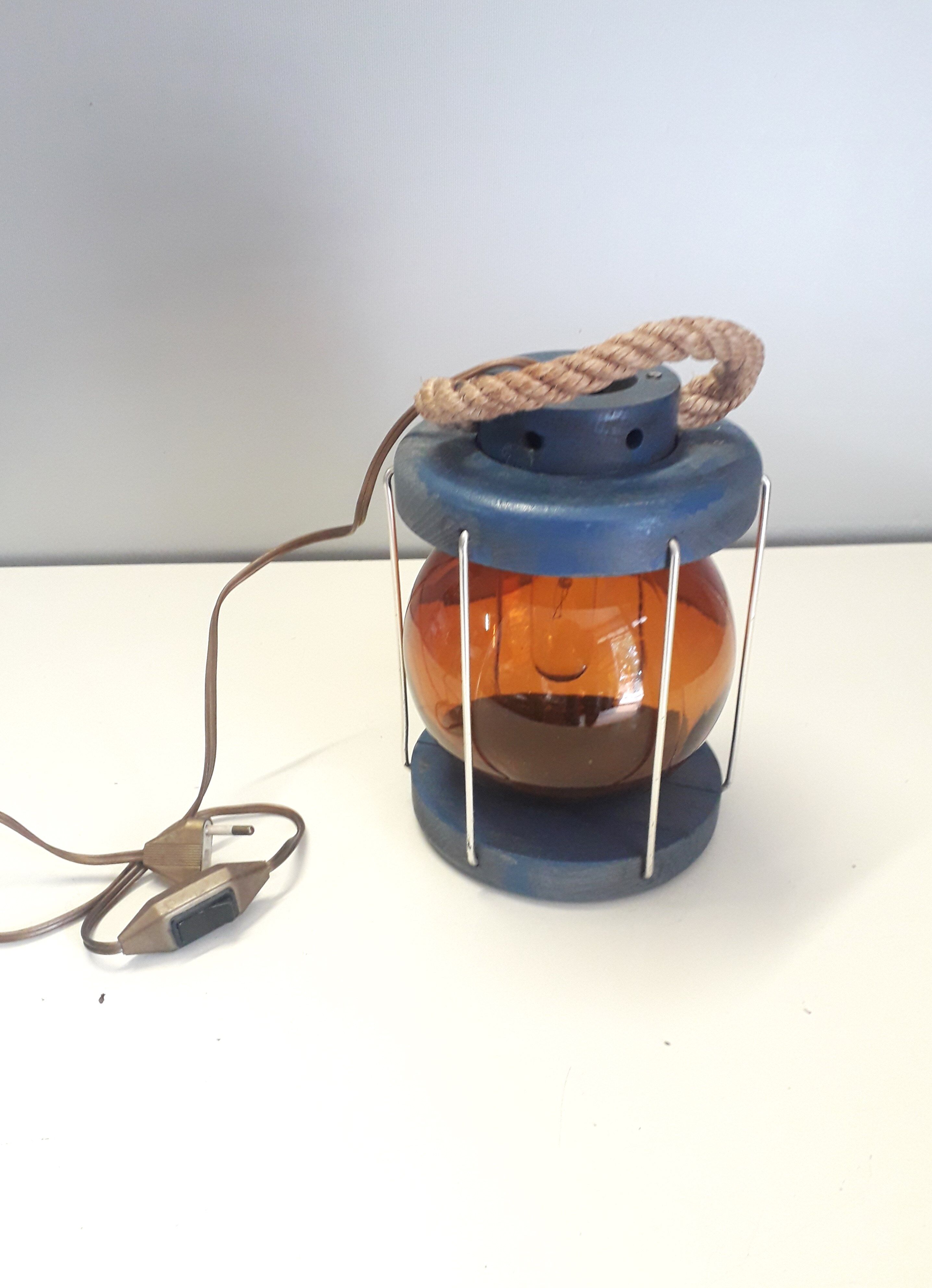 Old marine lamp fishing float boat 1960-70