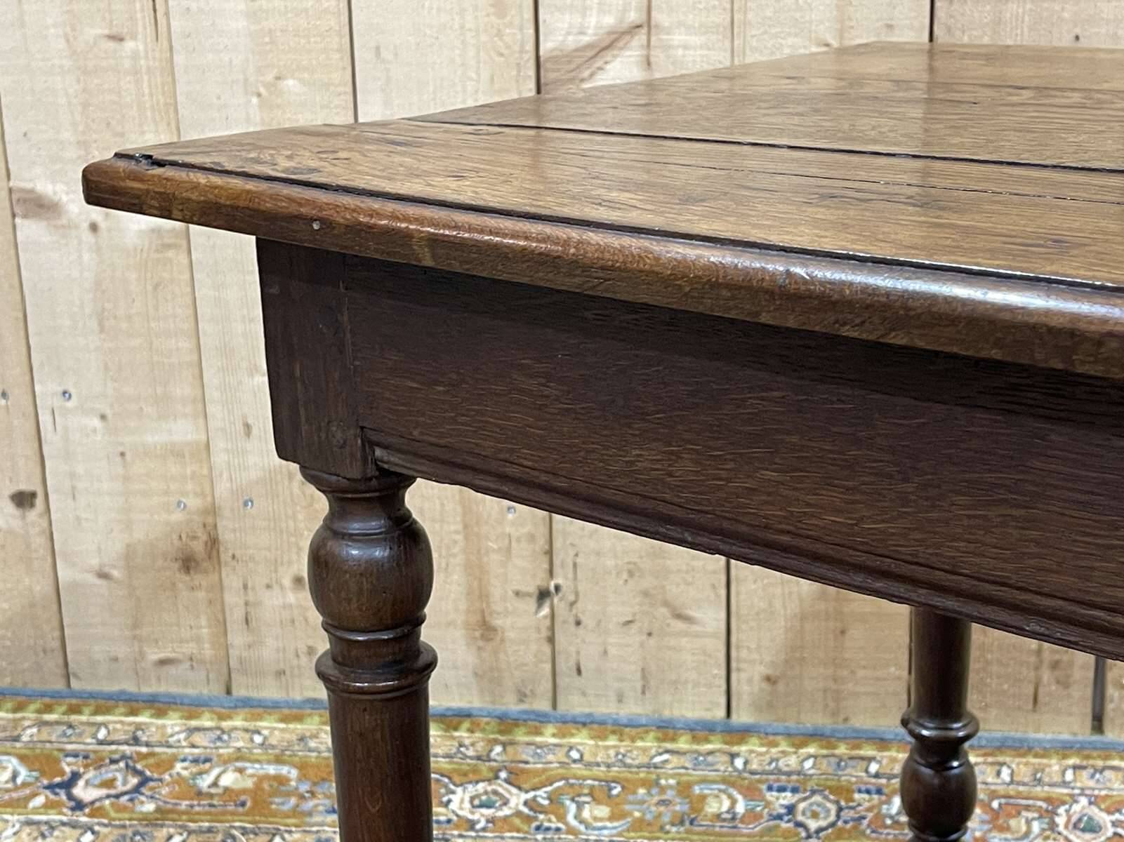19th century oak side table