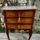 Charming small chest of drawers in precious wood marquetry.