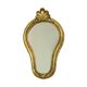 French Crested Mirror Gold Leaf Baroque Style Classic 48cm