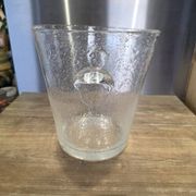 Grand seau à champagne / rafraîchisseur et sa louche Verre bullé Biot