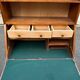 Secrétaire scandinave vintage en chêne 1950