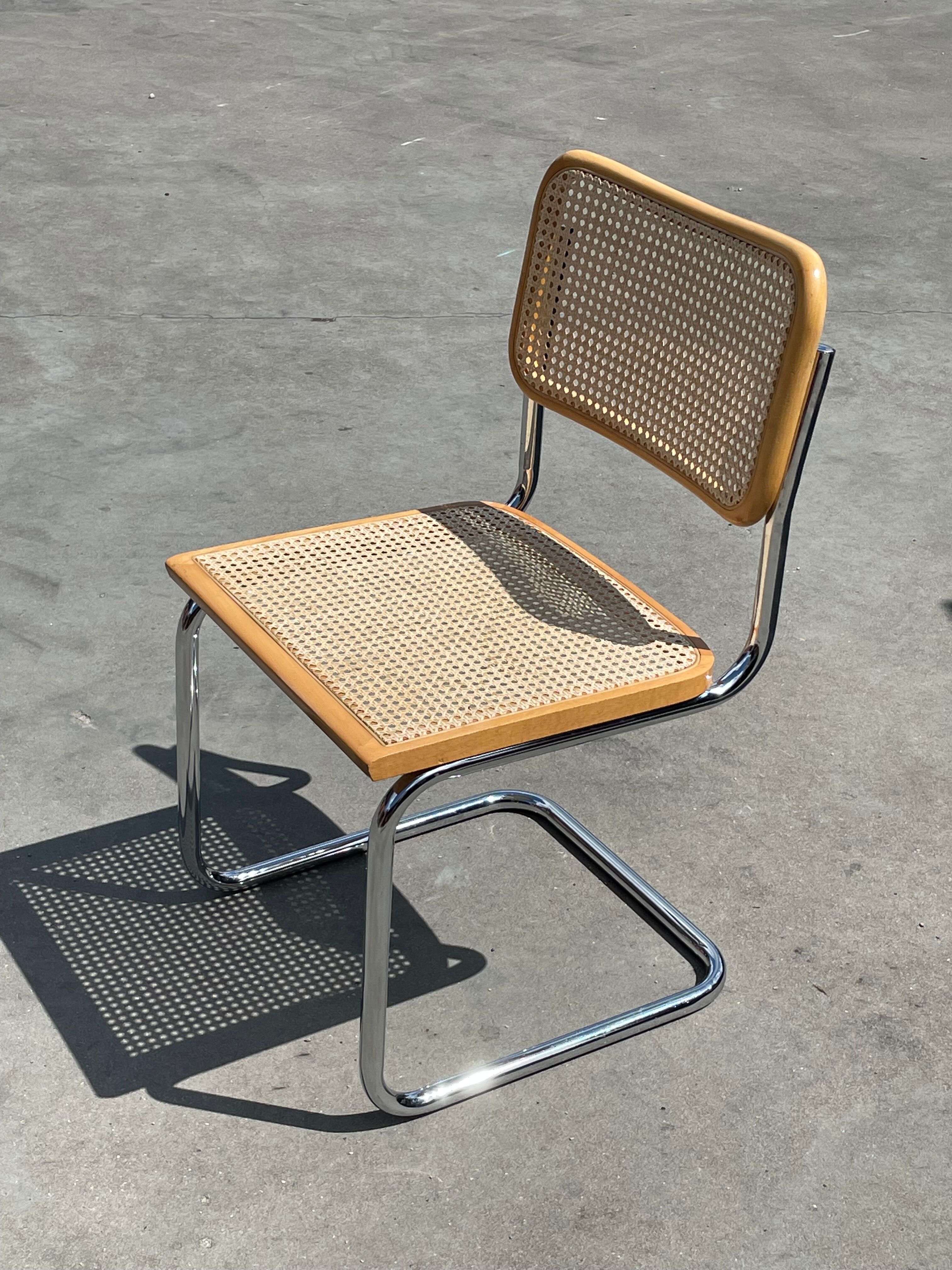 Cesca design chair model b32 in chrome