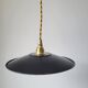 Suspension in black enamelled sheet metal