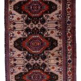 Vintage caucasian Kazak rug 123x213cm 1960s