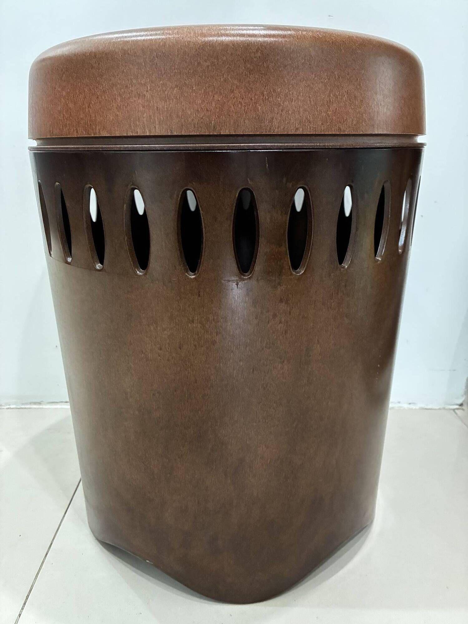 Emsa laundry basket and stool, West Germany, 1970s